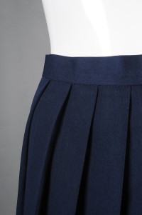 CH199 Design women's dark blue cheerleading pleated skirt invisible zipper pleated skirt side zipper cheerleading pleated skirt hk center detail view-4